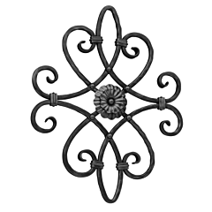 (C-20) INDTL 26/C/1 STEEL ROSETTE (20-5/8" H X 16-5/8" W X 1/2" SQ)
