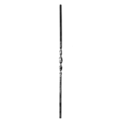(C-91)39" INDTL 50/5/39 "TWISTED" BALSTR (39-3/8" X 1/2" SQ.)