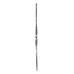 (C-93) INDTL 64/F/3 "HAMMERED BALUSTR (35-7/16" X 9/16" SQ)