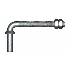 HINGE HANGER BOLT - ( 1/2 X 4-1/2) W/2 JAM NUTS