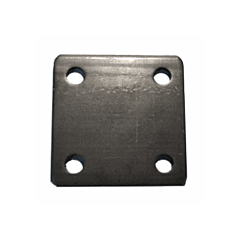 ECONOMY FLAT MOUNT PLATE (3" X 3" X 5/32"/9 GA) (100/BX) (13/32" - .406" HOLES)