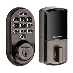 KWIKSET WIFI DEADBOLT "PUSH BUTTON" SMART LOCK W/SMARTKEY