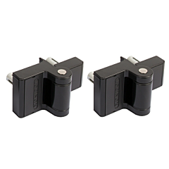 PR(S) LOCINOX "PUMA" COMPACT BLACK 2-WAY ADJUSTMENT 180 DEGREE SURFACE MOUNTED HINGE (SAME HINGE USED FOR OUR TIGER GATE CLOSER)