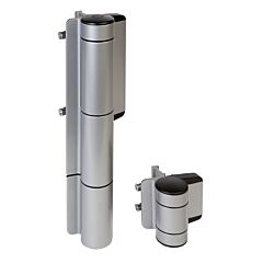 PR(S) LOCINOX "MAMMOTH" GATE CLOSER AND HINGE FOR GATES UP TO 330 LBS "180" DEGREE (SILVER)