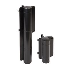 PR(S) LOCINOX MAMMOTH - "HEAVY DUTY" GATE CLOSER AND HINGE, GATES UP TO 440 LBS "180" DEGREE (BLACK)