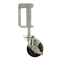 SPRING WHEEL - MEDIUM DUTY W/ 4" RUBBER WHEEL (300 LBS RATING)