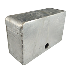 SLIM WHEEL "GALVANIZED" BOX  (6-1/2 X 4 X 2-1/4) ***FITS  NARROW 6" V-GROOVES***