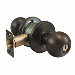 CAL-ROYAL "DOUBLE CYLINDER ENTRY" KNOB X 10B (OIL RUBBED BRONZE) (2-3/8" B.S.)