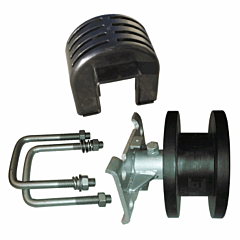CANTILEVER (PLASTIC) ROLLER (2" SQUARE TRACK/4" SQUARE POST MOUNT) INCLUDES COVER & HARDWARE