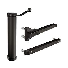 LOCINOX COMPACT HYDRAULIC GATE CLOSER 180 DEGREE / BLACK (LION-9005)