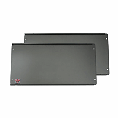 LOCKEY "PANIC SHIELD" (24" HIGH/ADJUSTABLE/NO HOLES) SILVER COLOR. WORKS W/ALL PANIC BARS.