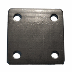 HEAVY DUTY FLAT MOUNT PLATE (3"X 3"X 3/16"/7 GA) (100/BX) (13/32" - .406" HOLES)