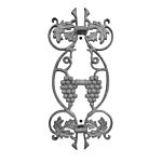 ALUMINUM GRAPE PICKET CASTING (1/2" GAP)