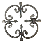 (C-20) INDTL 17/1 ROSETTE (9-13/16" DIA X 5/16" SQ)