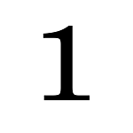 #1 STEEL NUMBER - APPROXIMATELY 7-1/2" HIGH
