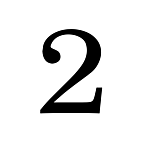 #2 STEEL NUMBER - APPROXIMATELY 7-1/2" HIGH