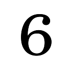 #6 OR #9 STEEL NUMBER - APPROXIMATELY 7-1/2" H