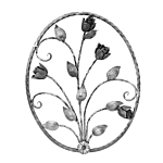 (C-24) INDTL 720/1 FLOWER PANEL (26-3/8" X 20-1/4" X 9/16" SQ.)