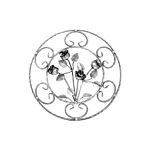 (028) INDTL 720/2 FLOWER PANEL (16-5/16" H)