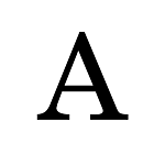 "A" NEW BRUNSWICK STYLE STEEL LETTER - 9" HIGH, 1/8" THICK