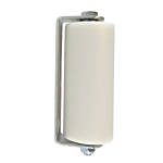 **ECONOMY** **PLASTIC** WHITE GUIDE ROLLER ASSY. (6" X 2-3/8" DIA) (20/CASE)