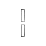 (C-6C) INDITAL F0076 DOUBLE RECTANGLE PICKET (44" X 3-3/4" X 1/2")