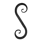 (C) INDITAL F0077 5/8" SQ TUBE "S" SCROLL (3-1/2" X 10")