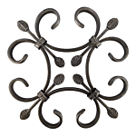 DECORATIVE ROSETTE (9-7/8" X 9-7/8")