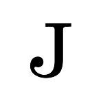 "J" NEW BRUNSWICK STYLE STEEL LETTER - 9" HIGH, 1/8" THICK