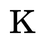 "K" NEW BRUNSWICK STYLE STEEL LETTER - 9" HIGH, 1/8" THICK