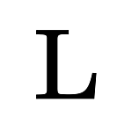 "L" NEW BRUNSWICK STYLE STEEL LETTER - 9" HIGH, 1/8" THICK