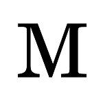 "M" NEW BRUNSWICK STYLE STEEL LETTER - 9" HIGH, 1/8" THICK
