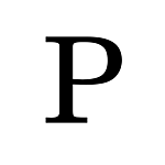 "P" NEW BRUNSWICK STYLE STEEL LETTER - 9" HIGH, 1/8" THICK