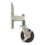 SPRING WHEEL - HEAVY DUTY W/ 6" RUBBER WHEEL (500 LBS RATING)