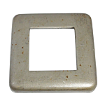 2" SQ FLUSH FLANGE (PLAIN STEEL)