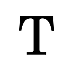 "T" NEW BRUNSWICK STYLE STEEL LETTER - 9" HIGH, 1/8" THICK