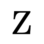 "Z" NEW BRUNSWICK STYLE STEEL LETTER - 9" HIGH, 1/8" THICK