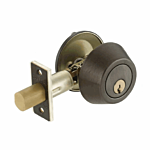 CAL-ROYAL "SINGLE CYLINDER" DEADBOLT US10B (ADJUSTABLE BACKSET)