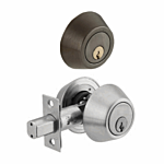 CAL-ROYAL "DOUBLE CYLINDER" DEADBOLT US10B (ADJUSTABLE BACKSET)