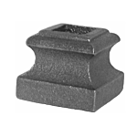 J.B. HOLLOW HALF COLLAR W/ 1" SQ. HOLE - FLAT BASE
