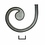 LEFT CHNNEL INSERT 1-1/2" W (FITS 2-1/4" CAP)