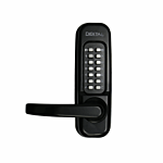 LOCKEY HEAVY DUTY "MECHANICAL" W/LEVER - (SINGLE SIDED) JET BLACK - NON HANDED