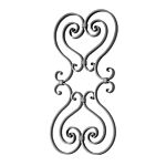 (023) INDTL NEW0009 ROSSETTE 10 1/4 X 20 9/32 MTL 5/8 X 1/4