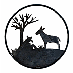 SILHOUETTE #102-18" "SIESTA W/ BURRO" FLAME CUT