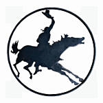 SILHOUETTE #103-18" "BUCKING HORSE" FLAME CUT