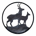 SILHOUETTE #108-18" "DEER" FLAME CUT