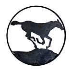 SILHOUETTE #111-18" "RUNNING HORSE" FLAME CUT