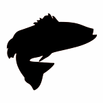 SILHOUETTE #114-4" "FISH" FLAME CUT