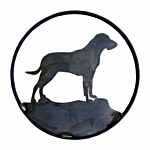 SILHOUETTE #115-18" "DOG" FLAME CUT