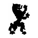 SILHOUETTE # 119-4" "LION W/ TONGUE" FLAME CUT